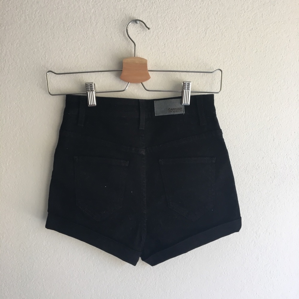 LF black highwaisted cuffed shorts - Picture 2 of 5